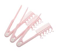 3 Pcs Pettine Compensato Antistatico Lisciante Per Capelli Compatta