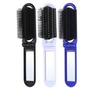 3 Pcs Pettine Pieghevole Specchio Tascabile Antistatico Portatile