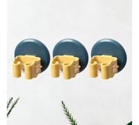 3 Pcs Porta Scope Morsetto Per Scopa Scopino Da Bagno Clip Muro Mop