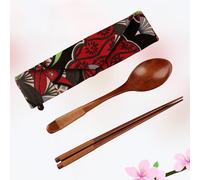 3 Pcs Portable Chopsticks Spoon Set Posate Campeggio Utensili Da Viaggio