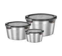 3 Pcs Portavivande Ermetico Contenitore Di Stoccaggio Per Alimenti