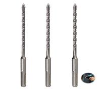 3 Pcs Punte Sds Plus, 6 X 160mm Punte Trapano Cemento Armato Trapano Muro A Quattro Taglienti Con Attacco Cilindrico Adatto Punta Multidente Per Diversi Materiali Cemento Mattoni Plastica Legno