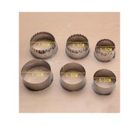 3 Pcs. Round / In The Shape of A Flower Cut for Dough, Kitchen Gadgets Made of Stainless Steeljavascript: