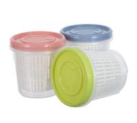 3 PCS Scatola Per Frutta Verdura Kimchi Cesto Di Scarico in Plastica