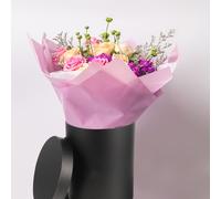 3 Pcs Scatola Per Imballaggio Bouquet Cilindrica Secchi Di Fiori