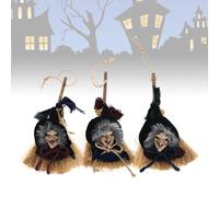 3 Pcs Scopa Strega Decorazioni Per Le Streghe Di Halloween Delle