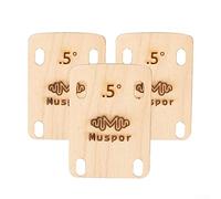 3 PCS Set Chitarra Elettrica Collo Spessori Piastra Acero 0,5 Gradi Parti di Ricambio
