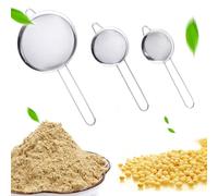 3 Pcs Setaccio Da Cucina Passino Acciaio Inox Colino Per Alimenti