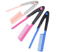 3 Pcs Spazzola Piastra Lisciante Per Capelli Da Viaggio Pettine Il Tasto