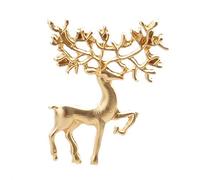 3 PCS Spilla di Natale Spilli Placcati in Oro Xmas Art Crafts Modello Spilla Spille Gioielli Regali per Le Donne Ragazze Alce Fashion Book