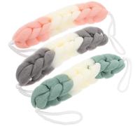 3 Pcs Spugne Doccia Scrubber Per Il Corpo Lungo Da Bagno Luffa Della