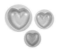 3 Pcs Stampi Per Dolci Da Forno Tortiera Cuore Apribile Teglia Forma Di