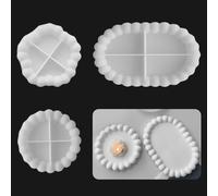 3 PCS Stampi per Resina,Stampi in Resina per Sottobicchieri,Stampi in Silicone p