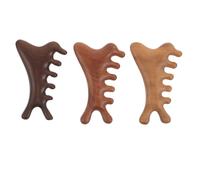 3 Pcs Strumenti Per Il Massaggio Della Testa Strumento Pettine Legno Capelli Da