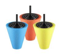 3 Pcs Tampone Conico Per Lucidatura Lucidante Teste Di Lucidatrice
