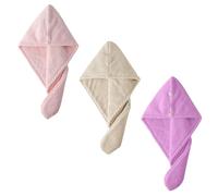 3 Pcs Tappo Per Doccia Nappa Capo Di Avvolgimento Capelli Con Cuffia Asciugante