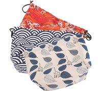 3 Pcs Telo Porta Pranzo Giapponese Borsa Per Il Al Sacco Sacchetto Del
