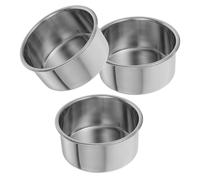 3 Pcs Tortiera Padella Piccola in Acciaio Inossidabile Pentola