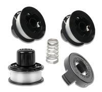 3 PCS Tosaerba Rocchetto,3 bobine + 1 cappuccio di copertura + 1 molla per tagliabordi Black + Dec,Linea Trimmer Bobina di Ricambio