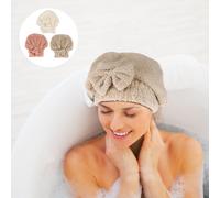 3 Pcs Towel Wrap Shower Hair Cuffia Per Asciugare Capelli Accessori Donna