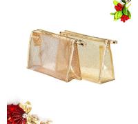3 Pcs Valigetta Trucco Borsa Da Toilette Trasparente Sacchetti Per Portatile