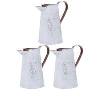 3 Pcs Vasetti Per Fiori Secchio in Metallo Della Pianta Di Ferro