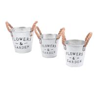 3 Pcs Vasi Da Interno Per Piante Vasetti Fiori Secchio Di Rustico