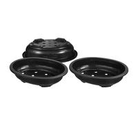 3 Pcs Vasi Per Bonsai in Plastica Vasetti Fiori Piante Da All'aperto