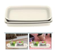 3 Pcs Vassoio Fioriere Rettangolari Sottovaso Rettangolare