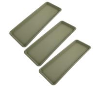 3 Pcs Vassoio Portafiori Rettangolare Sottovaso Per Piante in Plastica