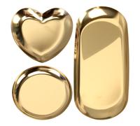 3 Pcs Vassoio Portagioie Piatto Di Stoccaggio Gioielli Da Cucina