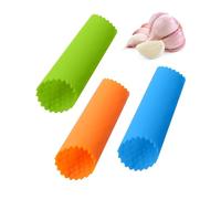 3 pelapatate in silicone, pelapatate per aglio, utensile da cucina, pelapatate in silicone, utensili da cucina semplici e pratici (blu, verde, arancione)