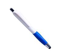 3 penne a sfera con impugnatura morbida per touch screen, penna firmata da ufficio, asta bianca, custodia blu scuro, 1 mm, nera