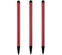 3 penne stilo rosse per touch screen, a punta fine universale, per telefono, tablet e altri touch screen, pennino di precisione per tutti i dispositivi touch screen universali, accessori