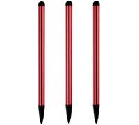 3 penne stilo rosse per touch screen, universali a punta fine per iPad, per telefono/iPad/Android/Samsung/tablet e altri touch screen, stilo di precisione per tutti i dispositivi touch screen