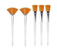 3 Pennelli Per Maschera Per Il Viso E 2 Pennelli Per Ventole, Pennelli Di Bellezza, Strumenti Per La Cura Del Viso, Strumenti Per Il Trucco.