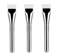 3 Pennello Fondotinta Ultra Sottile, A Piatta, Per Trucco Liquido, Bianchi Spessi, Luce Frontale, Non Assorbe La Polvere, Contorno Da 0,1 Cm, Per Liquidi, Maschera Viso, 2,5 * 14,3cm