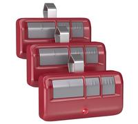 3 per Chamberlain LiftMaster Craftsman Garage Door Opener Remote 893LM 893Max 971LM universale, rosso