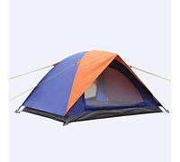 3 Person Family Camping Tent Waterproof Double Layer Outdoor Tent with Windproof & Anti UV Protection Ideal for Backyard Hiking And Outdoor Activities Mesh Door for Ventilation Learned extensively