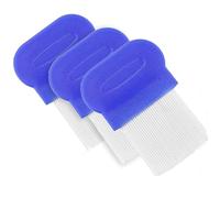 3 pettini per pidocchi, denti in metallo, denti a due lati, per la cura e la rimozione di forfora o pidocchi, pettine dentale in acciaio inox e pettine a doppia faccia, per la rimozione di pidocchi