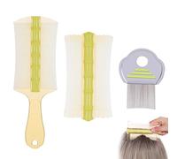 3 pettini per pidocchi su entrambi i lati, pettine per pidocchi per bambini, anti-forfora, con manico, per uomini, donne, adulti, bambini, gatti e cani, con pettine per animali domestici, 1