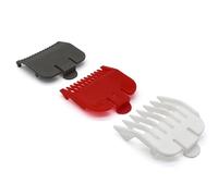 3 pettini professionali per tagliacapelli Gurad, codificati a colori, adatti per la maggior parte dei tagliacapelli standard Wahl (1,5/3/4,5 mm, grigio/rosso/bianco)
