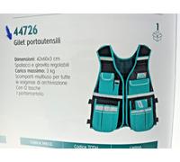 3 PEZZ MINIMO = GILET MULTITASCHE PORTAUTENSILI TOTAL - Carico max 3 kg.