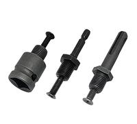 3 pezzi 1/2-20UNF filettatura trapano mandrino adattatore biella, codolo SDS-Plus, gambo esagonale 1/4", adattatore femmina quadrato da 1/2", con vite sinistra