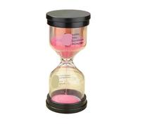 3 pezzi 1/5/10/15/30 minuti orologio da sabbia clessidra cuoco bambini timer decorazione della casa Per Casa(Pink,5min)