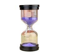 3 pezzi 1/5/10/15/30 minuti orologio da sabbia clessidra cuoco bambini timer decorazione della casa Per Casa(Purple,15min)
