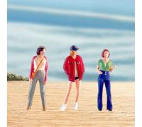 3 pezzi 1:64 Diorama Donne Figure Personaggi in miniatura per regali di