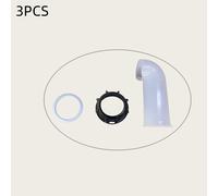 3 pezzi - 1 set Adattatore universale per serbatoio IBC - Plastica resistente, tipo bullone , //blu, ugello di scarico pollici con valvola a curva, facile da installare, anello di tenuta e