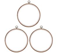 3 Pezzi 10 Pollici 26 Cm da Ricamo Punto Croce No Slip Hoops Set Kit7043