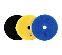 3 Pezzi 100 Mm Flessibile Bagnato e Secco Lucidatura Dischi 3 Passo Pavimento Polish per Piastrelle di Marmo